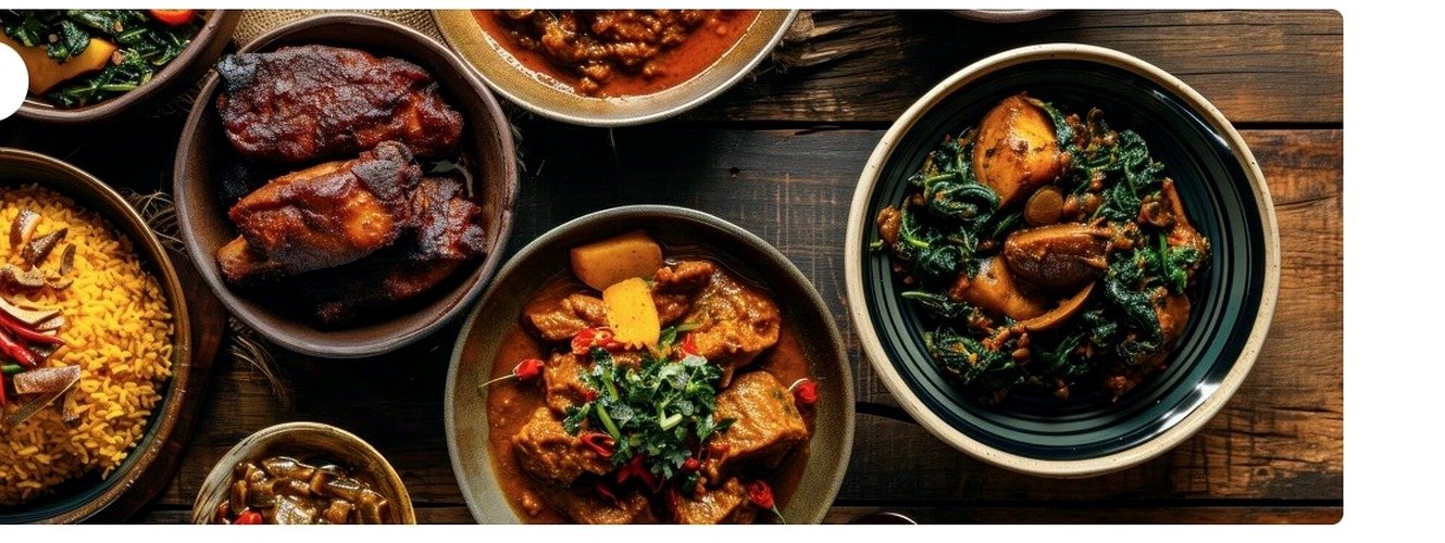 African feast spread
